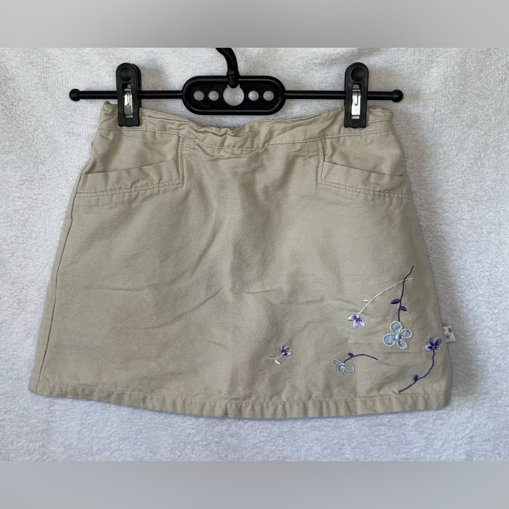 Y2K Healthtex size 6x tan embroidered skort